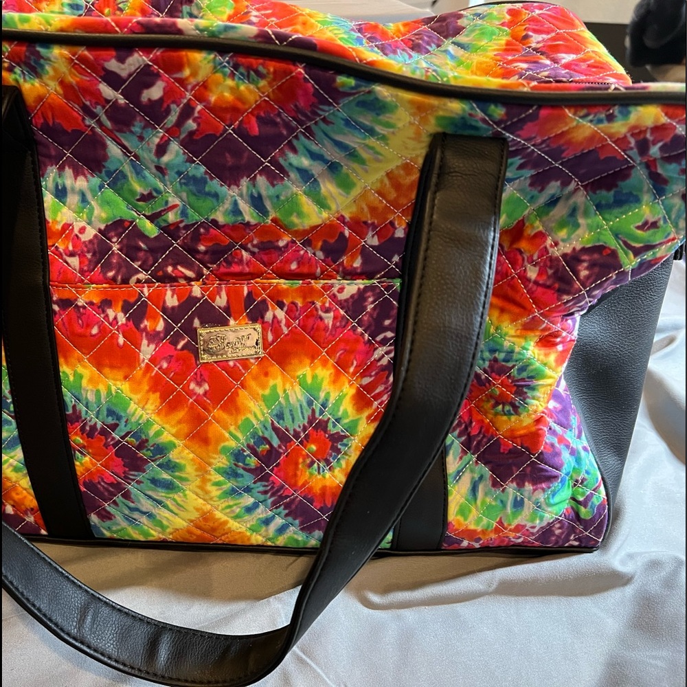 Betsey Johnson Tie Dye Duffle Bag